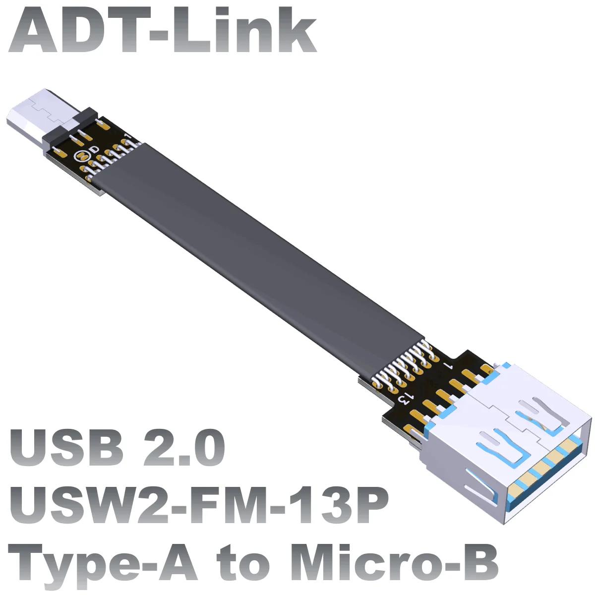 ADT-Link USB 2.0 A Ÿ -ũ B  OTG ÷ ̺, GPS ׺ ϵ ũ,   4    USB 